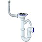Сифон для мойки Unicorn Y431V, 3 1/2'' х40 без отвода, чаша из нержавеющей стали с отводом для стиральной машины, круглый перелив купить в Воронеже | "Проконсим"