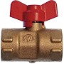 Кран латунный шаровой 11Б27п(М)2 DN 15 PN 16 трёхходовой под манометр G1/2''хG1/2'' муфта-муфта бабочка Пензапромарматура купить в Воронеже | "Проконсим"