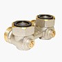 Узел нижнего подключения Vekotrim DN 15 PN 10 угловой двухтрубный20-3/4'' c накидной гайкой, муфта купить в Воронеже | "Проконсим"