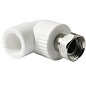 Угольник комбинированный ПП 25-3/4'' PN 25 с накидной гайкой белый Pro Aqua PA29214 купить в Воронеже | "Проконсим"