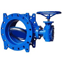 Затворы чугунные дисковые DN 200-1200 PN 10(16) фланцевые с 2-эксцентриситетами с чугунным диском редуктором СибЗТА купить в Воронеже | "Проконсим"