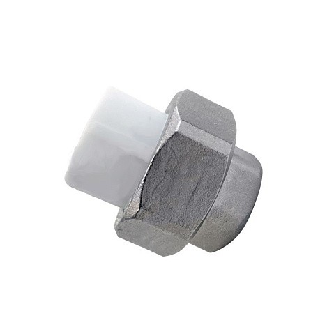 Муфта усиленная комбинированная разъёмная VALFEX 25 PN 25 G-3/4'' американка-ВР белая купить в Воронеже | "Проконсим"