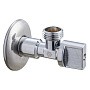 Краны латунные шаровые угловые MVI BV.464 DN 15-20 PN 10 штуцер бабочка купить в Воронеже | "Проконсим"