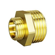 Ниппели латунные DN 15-50 PN 40 штуцер-штуцер переходный LD Pride купить в Воронеже | "Проконсим"