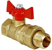 Краны латунные шаровые 11Б27фт1М DN 15-32 PN 40 бабочка-американка Valfex.230 Standart ГОСТ Р 59553 купить в Воронеже | "Проконсим"