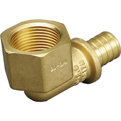 Угольник латунный для PEX труб 16-1/2'' PN 10 под надвижную гильзу с внутренней резьбой ONE PLUS купить в Воронеже | "Проконсим"