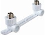 Угольник установочный двойной ПП 20-1/2'' PN 25 с наружной резьбой белый РТП 10703 купить в Воронеже | "Проконсим"
