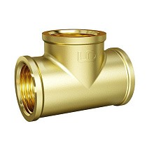 Тройники латунные DN 20-25 PN 40 муфта-муфта-муфта переходные LD Pride купить в Воронеже | "Проконсим"
