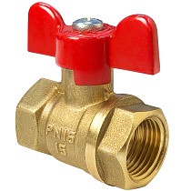 Краны латунные шаровые 11Б27фт1М DN 15-32 PN 40 бабочка муфта-муфта Valfex.217.LB1 купить в Воронеже | "Проконсим"