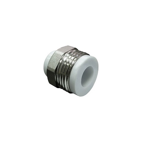 Штуцер 32 PN 25 G-1 1/4'' НР белый VALFEX купить в Воронеже | "Проконсим"