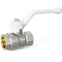 Краны латунные шаровые DN 15-50 PN 25-40 никелированные рычаг белый муфта-муфта LD Pride 47.301 купить в Воронеже | "Проконсим"