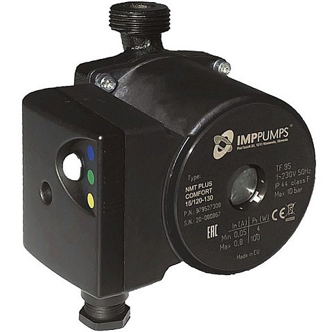 Насос циркуляционный с мокрым ротором NMT PLUS COMFORT INOX 15/90-130 100Вт 1х220В с электронным упр. резьбовой PN10 110C IMP PUMPS купить в Воронеже | "Проконсим"