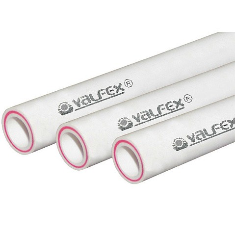 Труба полипропиленовая PP-R Valfex  20х3,4 Ру 25 SDR 6 стекловолокно купить в Воронеже | "Проконсим"