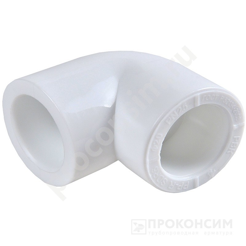 Цена по запросу.  . Угольник ПП 90гр. 25 PN 25 белый РВК 31102 (930659284) со склада Проконсим в Воронеже