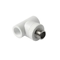 Тройники ПП DN 20-32 PN 25 комбинированные с наружной резьбой белые Pro Aqua купить в Воронеже | "Проконсим"