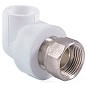 Угольник комбинированный ПП 32-1 1/4'' PN 25 с накидной гайкой белый РТП 14622 купить в Воронеже | "Проконсим"
