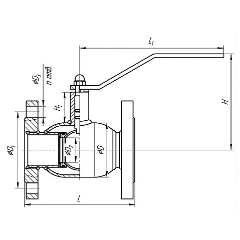 Краны стальные шаровые DN 50-100 PN 16-40 фланцевые под задвижку рычаг Temper купить в Воронеже | "Проконсим" Краны стальные шаровые DN 50-100 PN 16-40 фланцевые под задвижку рычаг Temper купить в Воронеже | "Проконсим"