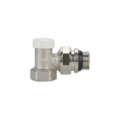 Клапан радиаторный VARMEGA VM10211 DN15 PN10 угловой настроечный G-1/2'' с уплотнением муфта-штуцер купить в Воронеже | "Проконсим"