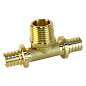 Тройник латунный для PEX труб 20-1/2''-20 PN 16 S-2,8мм под надвижную гильзу Valfex VF.433.AF купить в Воронеже | "Проконсим"