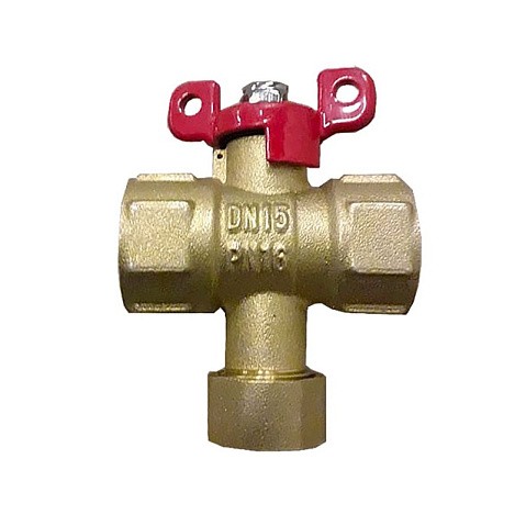 Кран латунный шаровой Пензапромарматура DN15 PN16 G1/2'' с фильтром никелированный полнопроходной муфта-муфта бабочка купить в Воронеже | "Проконсим"