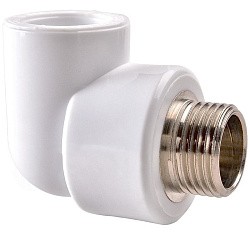  Угольник ПП 20-1/2'' PN 25 белый РВК 21002 (930659294) со склада Проконсим в Воронеже
