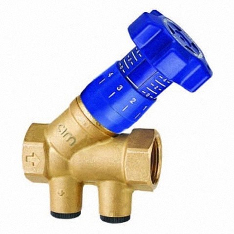 Клапан латунный MVI BL.220.09, DN 50 PN 25, балансировочный, Kvs 36,98 м3/ч, муфтовый, наклонный купить в Воронеже | "Проконсим"