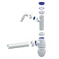 Сифон для мойки Unicorn В510V, 40х40 прямой отвод, 1 1/2'' х40 с отводом для стиральной машины преходник 40х32 купить в Воронеже | "Проконсим"