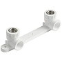 Угольник установочный двойной ПП 20-1/2'' PN 25 с внутренней резьбой белый VALFEX  купить в Воронеже | "Проконсим"