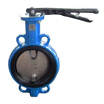 Затворы поворотные дисковые DN 32-300 PN 16 межфланцевые с чугунным диском рычаг Seagull купить в Воронеже | "Проконсим"