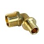 Угольник латунный для PEX труб 16-1/2'' PN 16 S-2,2мм под надвижную гильзу Valfex VF.453.AF купить в Воронеже | "Проконсим"