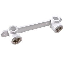 Угольник установочный ПП 20-1/2'' двойной белый РВК 31106 (930659321) со склада Проконсим в Воронеже