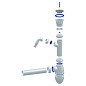 Сифон для умывальника Unicorn А310V, 40х40 прямой отвод, 1 1/2'' х40 чаша из нержавеющей стали с отводом для стиральной машины купить в Воронеже | "Проконсим"