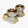 Узел нижнего подключения Vekotrim DN 15 PN 10 угловой двухтрубный 20-3/4'' под евроконус, муфта купить в Воронеже | "Проконсим"