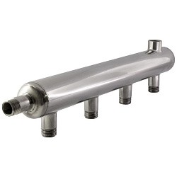  Коллектор из нержавеющей стали PLP на 3 выход. Ду50 Ру16 1 1/4" х 3/4" НР НР (922151673) со склада Проконсим в Воронеже