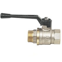 Краны латунные шаровые 11Б27п1 DN 15-40 PN 40 никелированные рычаг муфта-штуцер БАЗ А31.0.Н купить в Воронеже | "Проконсим"