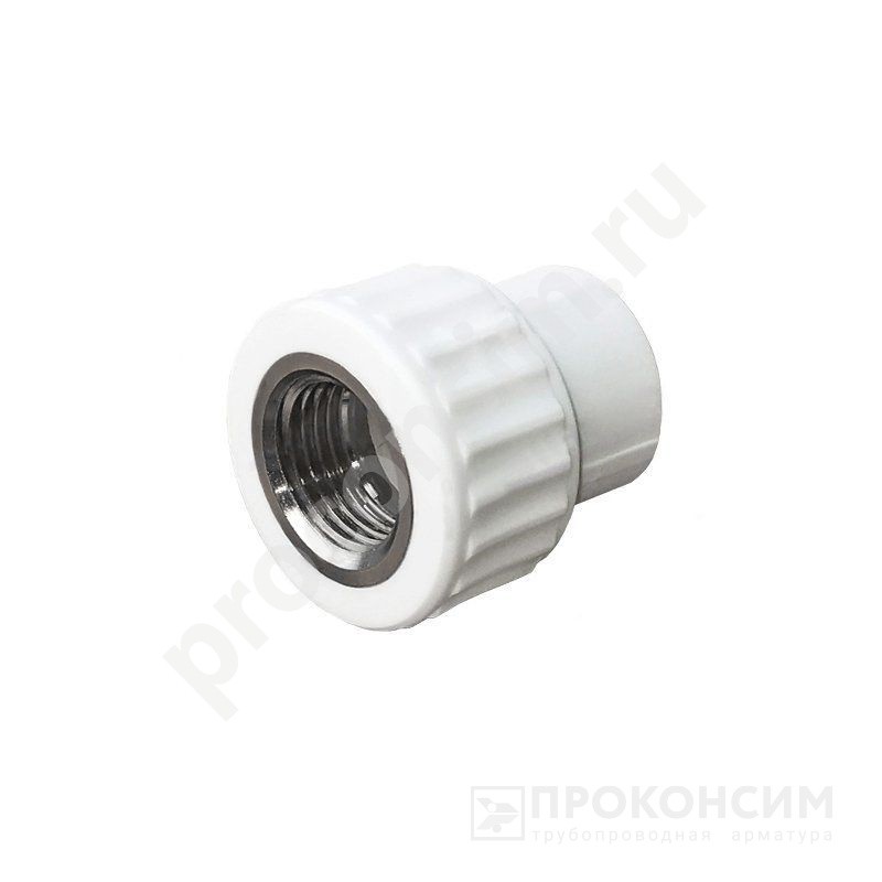 Цена 92,54 рубля с НДС.  Ожидается пополнение. Муфта ПП 25-3/4'' PN 25 белая Valfex Pro 10129025-PRO (251211256) со склада Проконсим в Воронеже