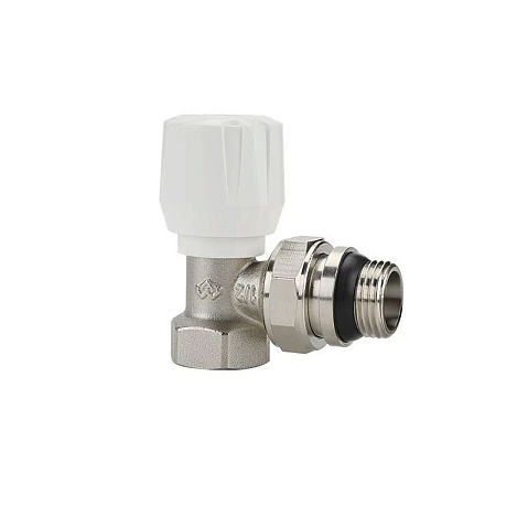 Клапан радиаторный VARMEGA VM10011 DN15 PN10 угловой G-1/2'' с уплотнением муфта-штуцер купить в Воронеже | "Проконсим"