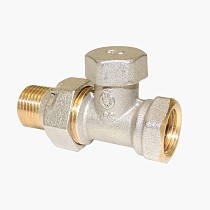 Клапан запорно-регулирующий Raditec DN 15 PN 16 прямой G1/2'' Kvs = 1,41 м3/ч для радиатора, 120гр. купить в Воронеже | "Проконсим"
