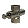 Кран латунный кнопочный КММ DN 15 PN 16 под манометр G1/2''-М20х1,5 без контрольного фланца муфта-муфта без рычага Пензапромарматура купить в Воронеже | "Проконсим"