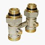 Узел нижнего подключения Vekotrim DN 15 PN 10 прямой двухтрубный 15-3/4'' с ниппелем, штуцер купить в Воронеже | "Проконсим"