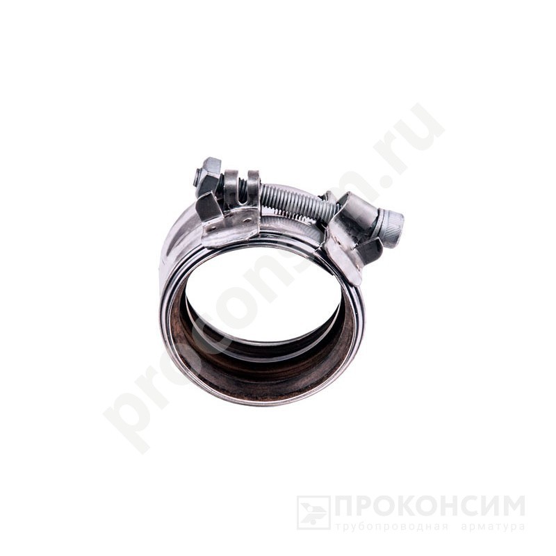 Цена по запросу.  Под заказ. Хомут Rapid DN 80 для труб SML, хромированная сталь с резиновой манжетой обжимное (261500502) со склада Проконсим в Воронеже