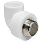 Угольник комбинированный ПП 40-1 1/4" PN 25 под ключ с наружной резьбой белый РТП купить в Воронеже | "Проконсим"