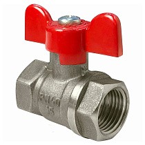 Краны латунные шаровые DN 15-25 PN 40 бабочка муфта-муфта SGL купить в Воронеже | "Проконсим"