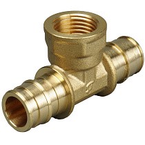 Тройники латунные для PEX труб DN 16-20 PN 10 под надвижную гильзу OP с внутренней резьбой ONE PLUS купить в Воронеже | "Проконсим"