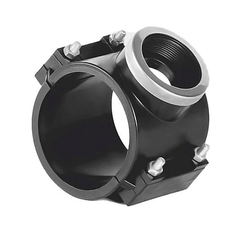 Седелки болтовые НПВХ DN 90-225 PN 10 с внутренней резьбой Хемкор купить в Воронеже | "Проконсим" Седелки болтовые НПВХ DN 90-225 PN 10 с внутренней резьбой Хемкор купить в Воронеже | "Проконсим"
