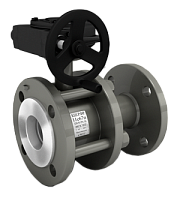 Краны стальные шаровые разборные 11с67п DN 50-150 PN 16 полнопроходные фланцевые под задвижку с редуктором LD купить в Воронеже | "Проконсим"