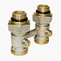 Узел нижнего подключения Vekotrim DN 15 PN 10 прямой двухтрубный 15-3/4'' с ниппелем, штуцер купить в Воронеже | "Проконсим"