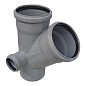 Крестовина ПП для канализации косая 45гр. DN 110-110-50 с уплотнительным кольцом РТП купить в Воронеже | "Проконсим"