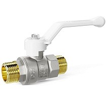 Краны латунные шаровые DN 15-25 PN 40 никелированные рычаг белый штуцер-штуцер LD Pride 47.305 купить в Воронеже | "Проконсим"