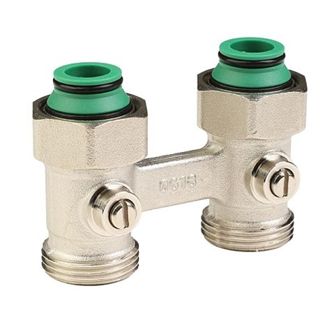 Узел нижнего подключения MVI TR.415.0505 DN 20 PN 10 прямой двухтрубный шаровой затвор 20-3/4'' под евроконус, муфта купить в Воронеже | "Проконсим"